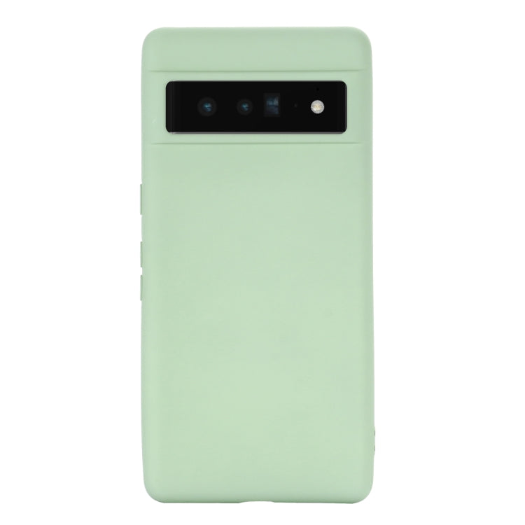 For Google Pixel 7 Pure Color Liquid Silicone Shockproof Phone Case(Green) - Mobile Accessories by buy2fix | Online Shopping UK | buy2fix