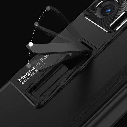 For Honor Magic V 5G GKK Magnetic Hinge Full Coverage Phone Case(Black) - Honor Cases by GKK | Online Shopping UK | buy2fix