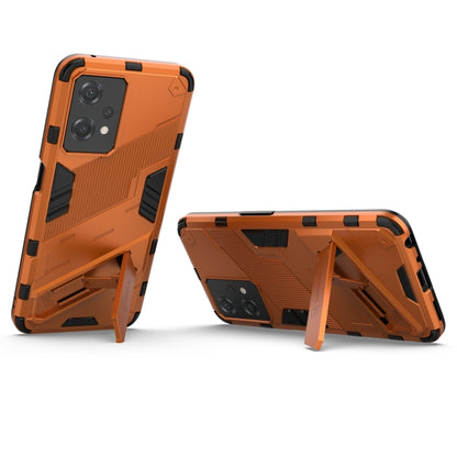 For OnePlus Nord CE 2 Lite 5G/Realme 9 Pro Punk Armor 2 in 1 Shockproof Phone Case with Invisible Holder(Orange) - OnePlus Cases by buy2fix | Online Shopping UK | buy2fix