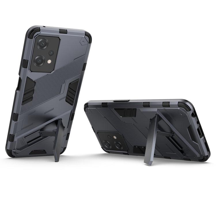 For OnePlus Nord CE 2 Lite 5G/Realme 9 Pro Punk Armor 2 in 1 Shockproof Phone Case with Invisible Holder(Grey) - OnePlus Cases by buy2fix | Online Shopping UK | buy2fix