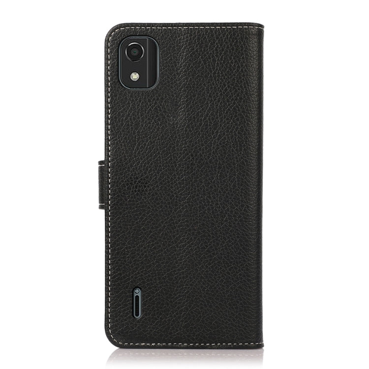 For Nokia C2 2nd Edition Litchi Texture PU + TPU Horizontal Flip Leather Case(Black) - Mobile Accessories by buy2fix | Online Shopping UK | buy2fix