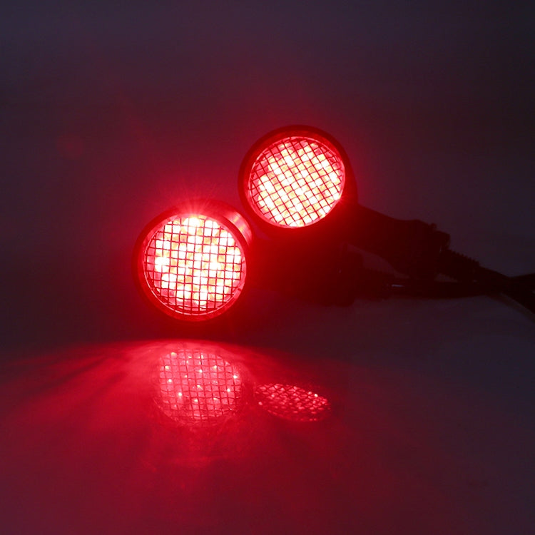 Z008 1 Pair 12V Modified Universal Motorcycle LED Turn Signal, Light Color:Red Light(Electroplating) - In Car by buy2fix | Online Shopping UK | buy2fix