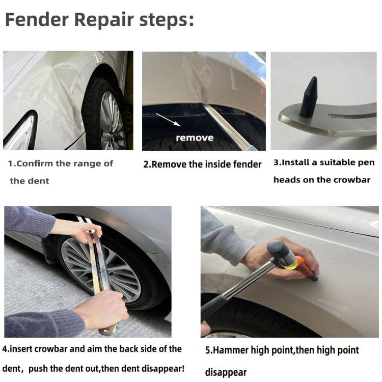 N5 104 in 1 Car Paintless Dent Removal Fender Damage Repair Puller Lifter, Plug Type:US Plug - In Car by buy2fix | Online Shopping UK | buy2fix