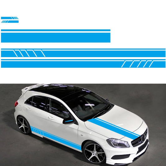 D-930 Lines Pattern Car Modified Decorative Sticker(Blue) - In Car by buy2fix | Online Shopping UK | buy2fix