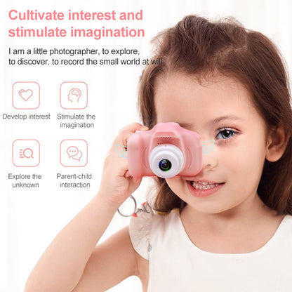 X2S 2.0 Inch LCD Screen Mini Children Camera Digital Camera, For:800W Single Camera+32G+Card Reader+Cartoon Sticker(Black) - Consumer Electronics by buy2fix | Online Shopping UK | buy2fix