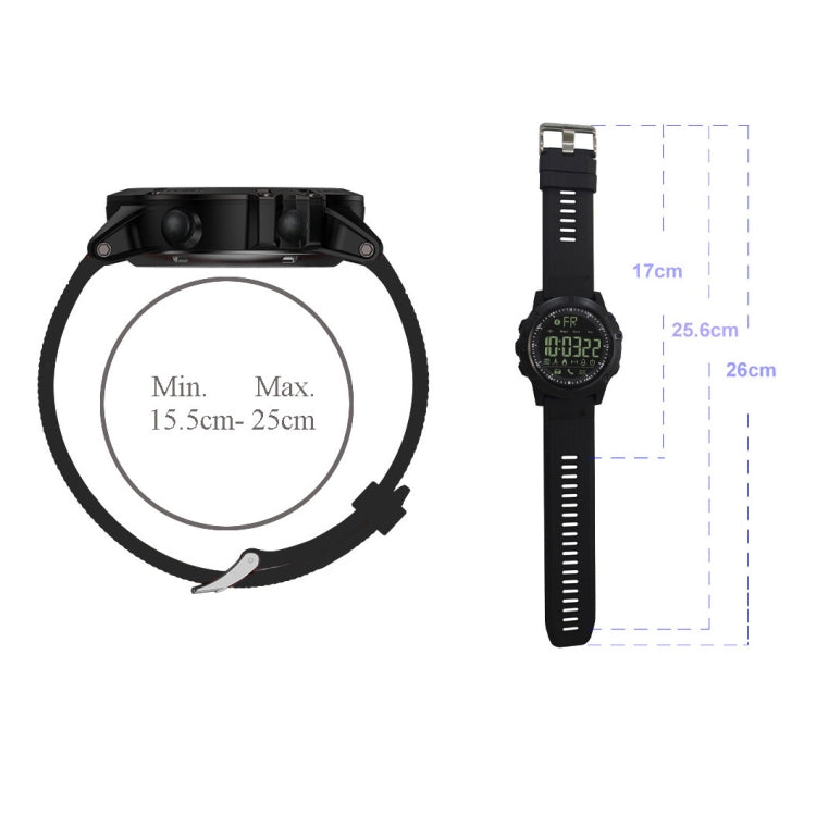 PR1-2 1.24 inch IP68 Waterproof Sport Smart Watch, Support Bluetooth / Sleep Monitor / Call Reminder(Black) - Smart Wear by buy2fix | Online Shopping UK | buy2fix