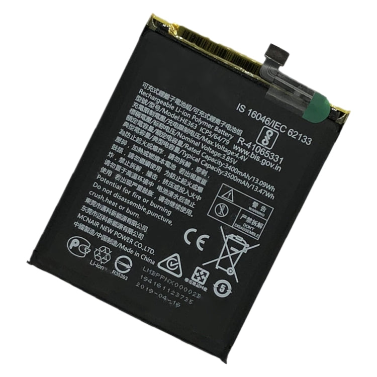 HE363 3500mAh For Nokia 8.1 / X7 Li-Polymer Battery Replacement - For Nokia by buy2fix | Online Shopping UK | buy2fix