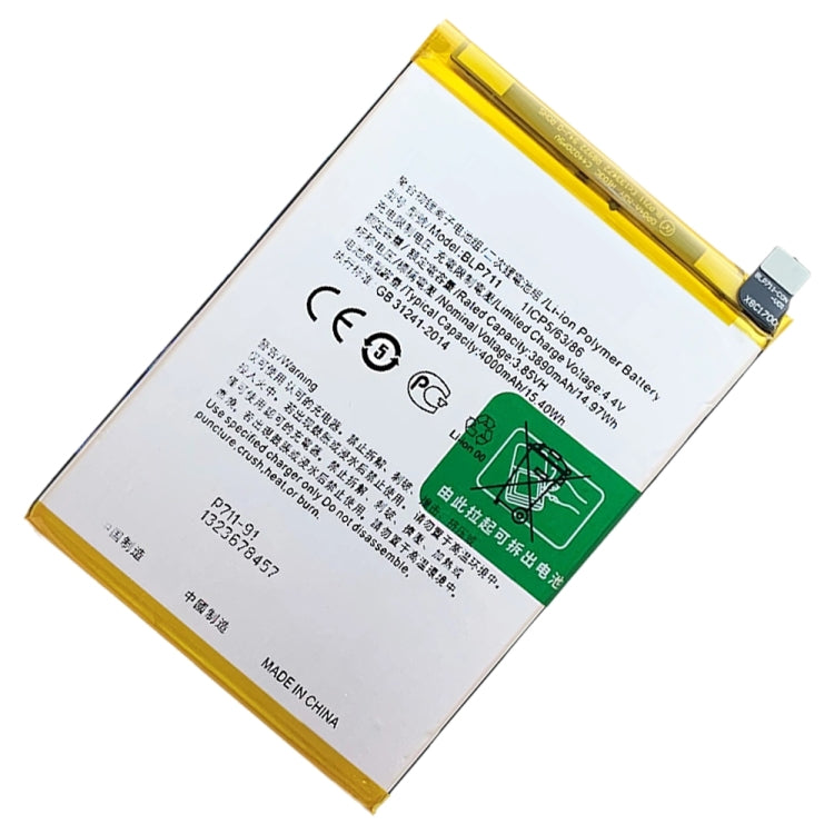 BLP711 4000 mAh Li-Polymer Battery Replacement For OPPO A1k / Realme C2 - For OPPO by buy2fix | Online Shopping UK | buy2fix