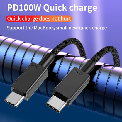 100W USB-C / Type-C to USB-C / Type-C Fast Charging Data Cable, Length:0.5m(Black) -  by buy2fix | Online Shopping UK | buy2fix