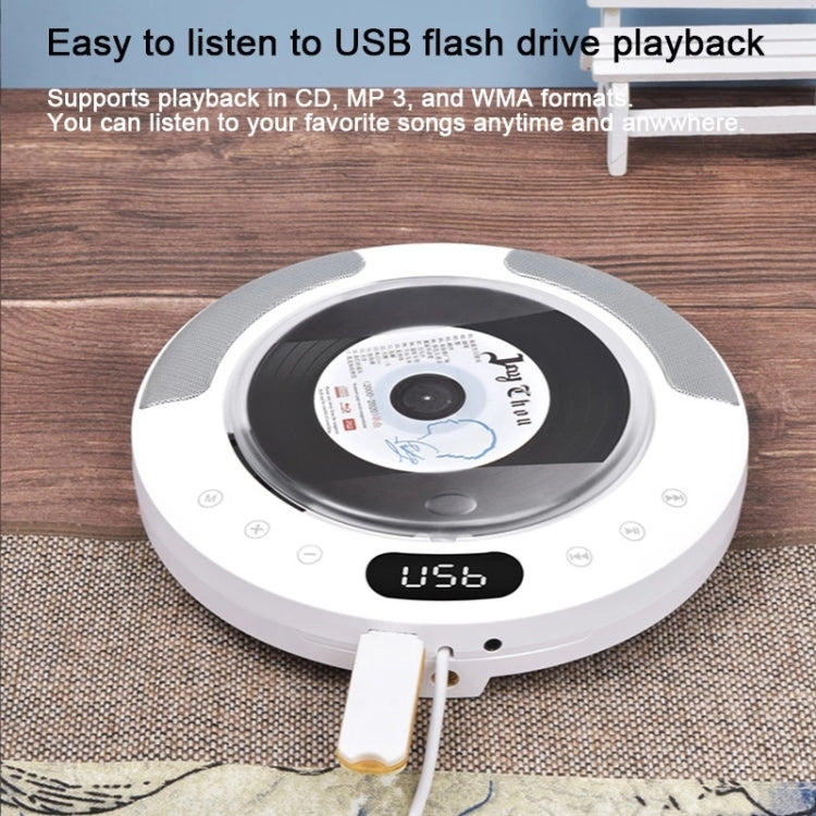 Kecag KC-607 Wall Mounted Bluetooth Compact Disc Album CD Player(White) - DVD & LCD Player by Kecag | Online Shopping UK | buy2fix