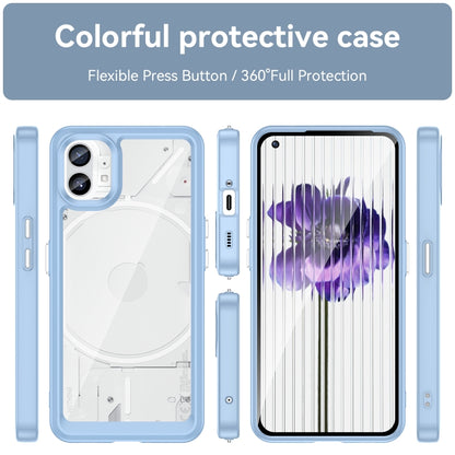 For Nothing Phone 1 Colorful Series Acrylic + TPU Phone Case(Blue) - More Brand by buy2fix | Online Shopping UK | buy2fix