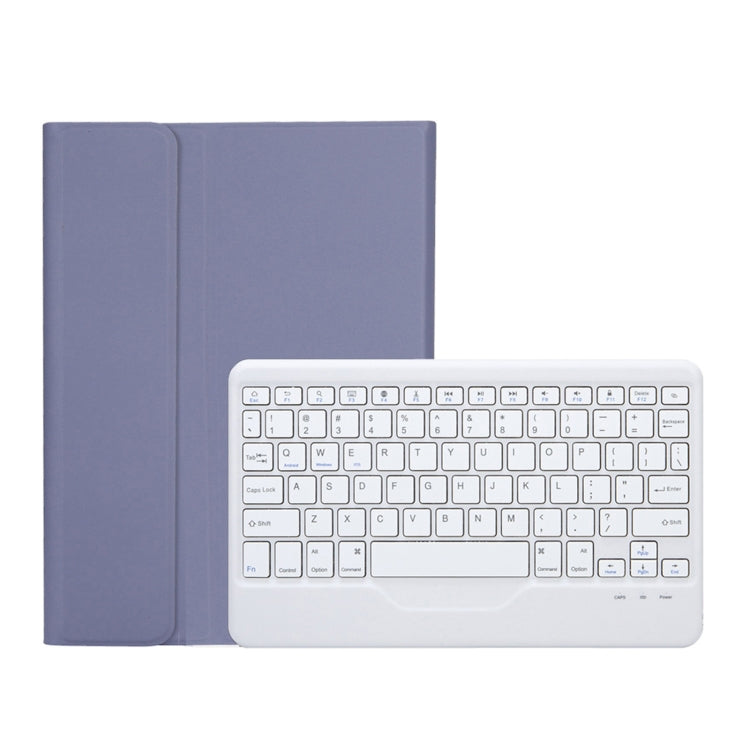 OP12-B Lambskin Texture Ultra-thin Bluetooth Keyboard Leather Case For OPPO Pad Air 10.4 inch(Purple) - Others Keyboard by buy2fix | Online Shopping UK | buy2fix