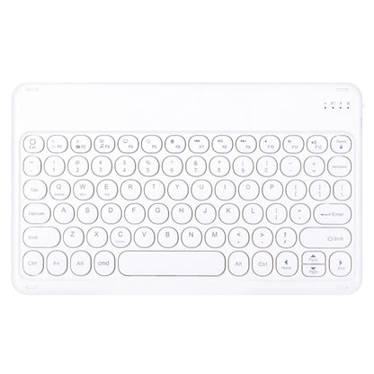 Round Cap Bluetooth Keyboard Leather Case with Pen Slot, without Touchpad For Samsung Galaxy Tab A7 10.4 2020(Rose Gold+White Keyboard) - Samsung Keyboard by buy2fix | Online Shopping UK | buy2fix