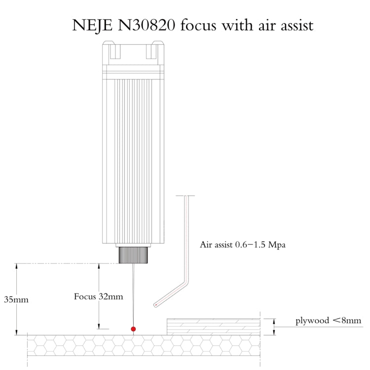 NEJE N30820 5.5W 450nm Laser Engraver Module Kits - Consumer Electronics by NEJE | Online Shopping UK | buy2fix