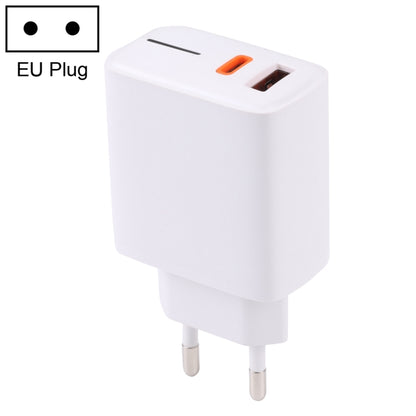 LZ-1130 PD 20W Type-C+QC 3.0 USB Fast Charger, Plug Type:EU Plug(White) - USB Charger by buy2fix | Online Shopping UK | buy2fix