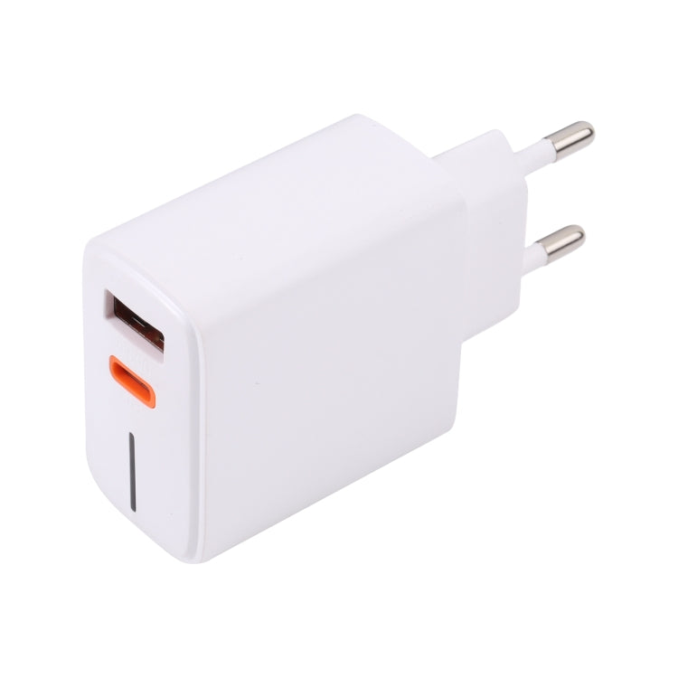 LZ-1130 PD 20W Type-C+QC 3.0 USB Fast Charger, Plug Type:EU Plug(White) - USB Charger by buy2fix | Online Shopping UK | buy2fix