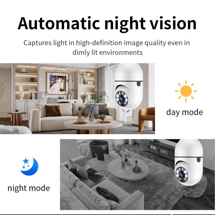 A6 2MP HD Light Bulb WiFi Camera Support Motion Detection/Two-way Audio/Night Vision/TF Card With 8G Memory Card - Security by buy2fix | Online Shopping UK | buy2fix