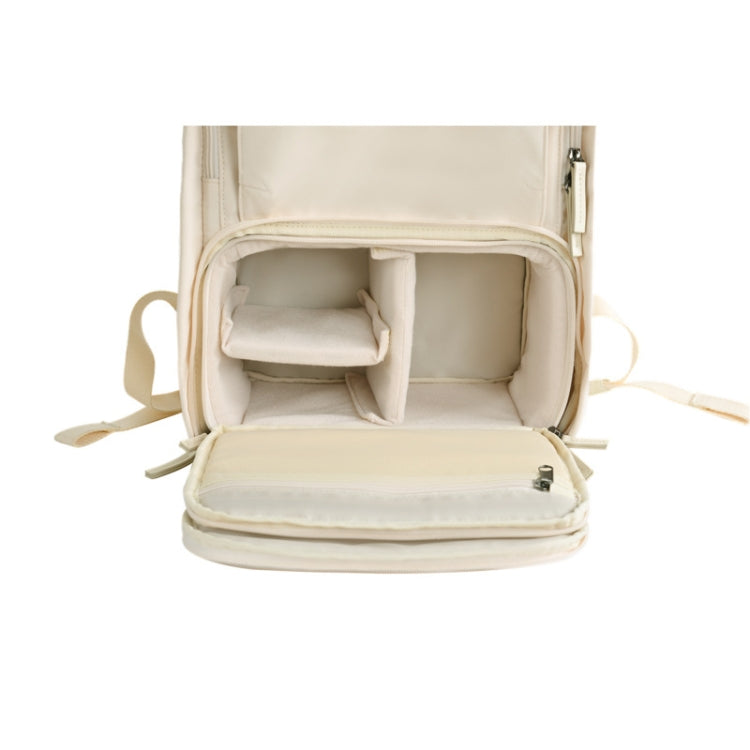 CADeN Multifunctional Photography Camera Lens Inner Bag, Size:25.5 x 15.5 x 13.5cm(Beige) - Camera Accessories by CADeN | Online Shopping UK | buy2fix
