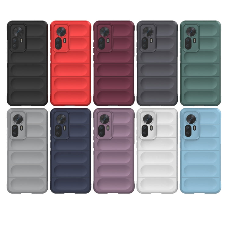 For Xiaomi Redmi K50 Ultra / Xiaomi 12T Magic Shield TPU + Flannel Phone Case(Purple) - Xiaomi Cases by buy2fix | Online Shopping UK | buy2fix
