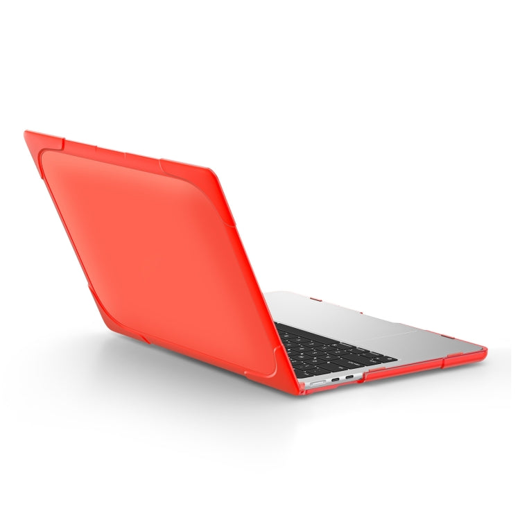 For MacBook Air 13.6 inch A2681 2022 TPU + PC Two-color Anti-fall Laptop Protective Case(Red) - MacBook Air Cases by buy2fix | Online Shopping UK | buy2fix