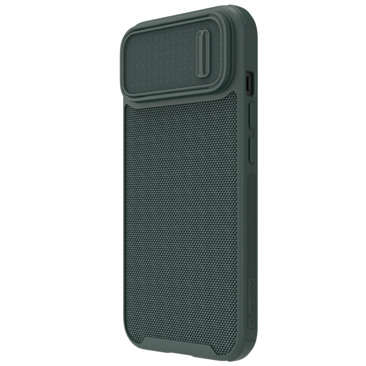 For iPhone 14 Plus  NILLKIN 3D Textured Camshield PC + TPU Phone Case(Green) - iPhone 14 Plus Cases by NILLKIN | Online Shopping UK | buy2fix