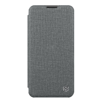 For iPhone 14 NILLKIN QIN Series Pro Leather Phone Case(Grey) - iPhone 14 Cases by NILLKIN | Online Shopping UK | buy2fix