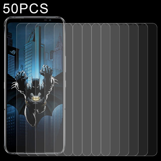 For Asus ROG Phone 6 Batman Edition / ROG Phone 6D / ROG Phone 6D Ultimate 50 PCS 0.26mm 9H 2.5D Tempered Glass Film - ASUS Tempered Glass by buy2fix | Online Shopping UK | buy2fix