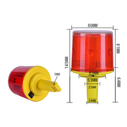 Night Solar Safety Warning Flash Light, Specification:03 Slim Sticks Tied or Inserted(Yellow) - In Car by buy2fix | Online Shopping UK | buy2fix