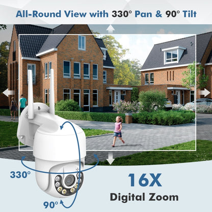 QX59 1920 x 1080P HD 2MP Wireless WiFi Smart Surveillance Camera, Specification:US Plug - Security by buy2fix | Online Shopping UK | buy2fix