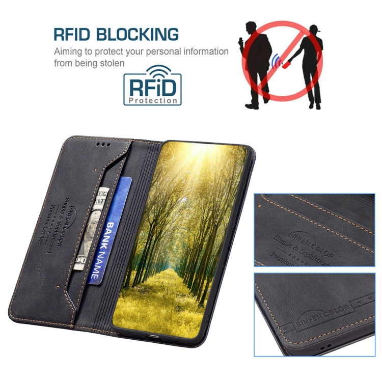 For Xiaomi 12T / 12T Pro / Redmi K50 Ultra Magnetic RFID Blocking Anti-Theft Leather Phone Case(Black) - Xiaomi Cases by buy2fix | Online Shopping UK | buy2fix