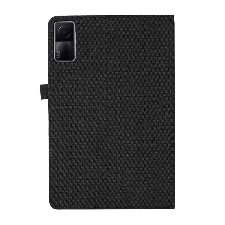 For Xiaomi Redmi Pad 10.61 Fabric Leather Tablet Case(Black) -  by buy2fix | Online Shopping UK | buy2fix