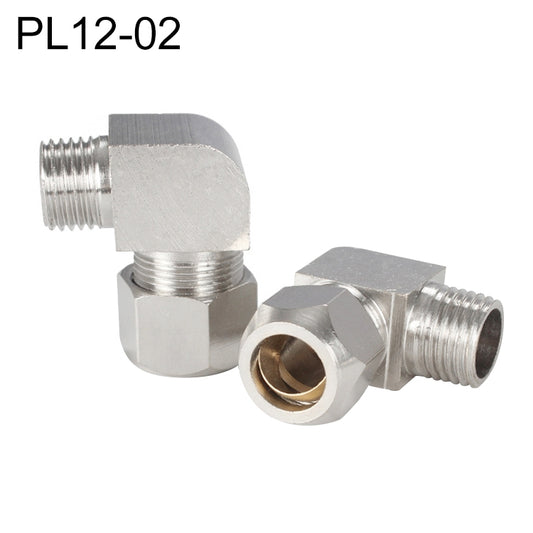 PL12-02 LAIZE Nickel Plated Copper Reducer Elbow Pneumatic Quick Fitting Connector -  by LAIZE | Online Shopping UK | buy2fix