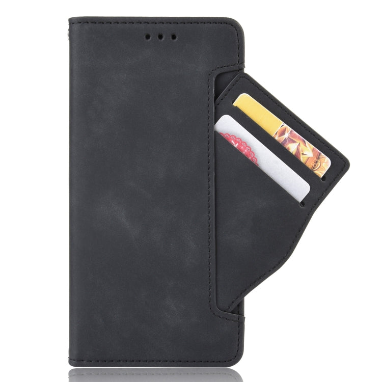 For T-Mobile REVVL 6 Pro 5G Skin Feel Calf Texture Card Slots Leather Phone Case(Black) - More Brand by buy2fix | Online Shopping UK | buy2fix