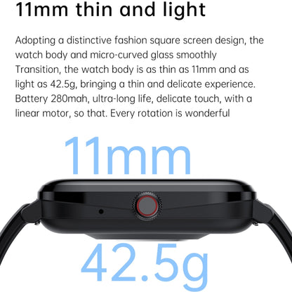 Ochstin 5HK20 1.85 inch Round Screen Silicone Strap Smart Watch with Bluetooth Call Function(Black) - Smart Wear by OCHSTIN | Online Shopping UK | buy2fix