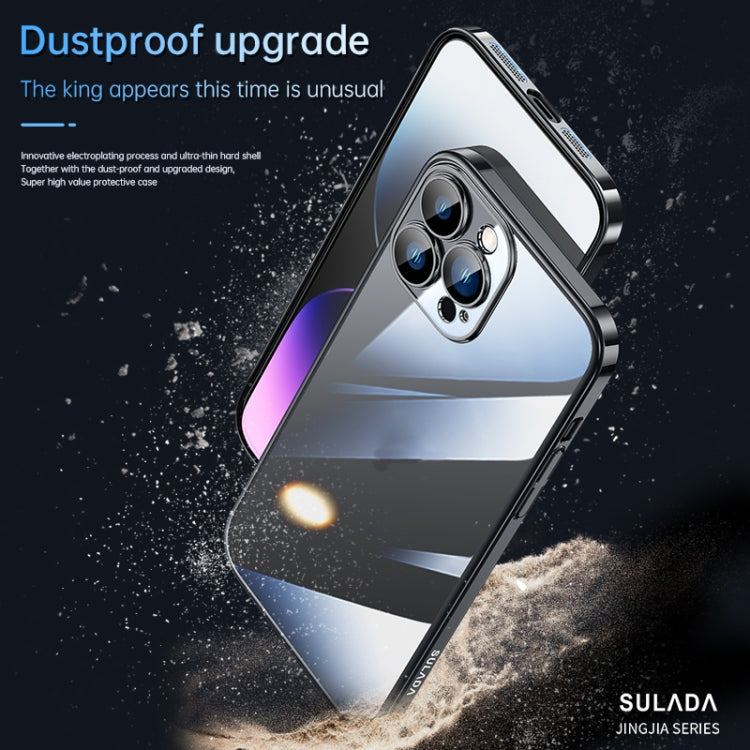 For iPhone 14 Plus SULADA Hard PC Shockproof Phone Case(Silver) - iPhone 14 Plus Cases by SULADA | Online Shopping UK | buy2fix
