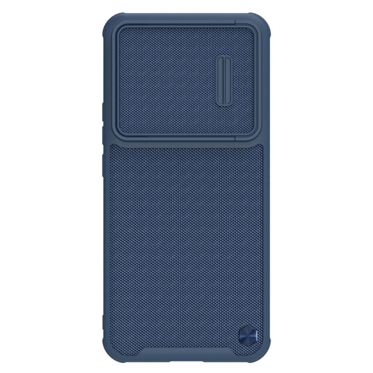 For Xiaomi 12T/Redmi K50 Ultra NILLKIN 3D Textured Camshield PC + TPU Phone Case(Blue) - Xiaomi Cases by NILLKIN | Online Shopping UK | buy2fix