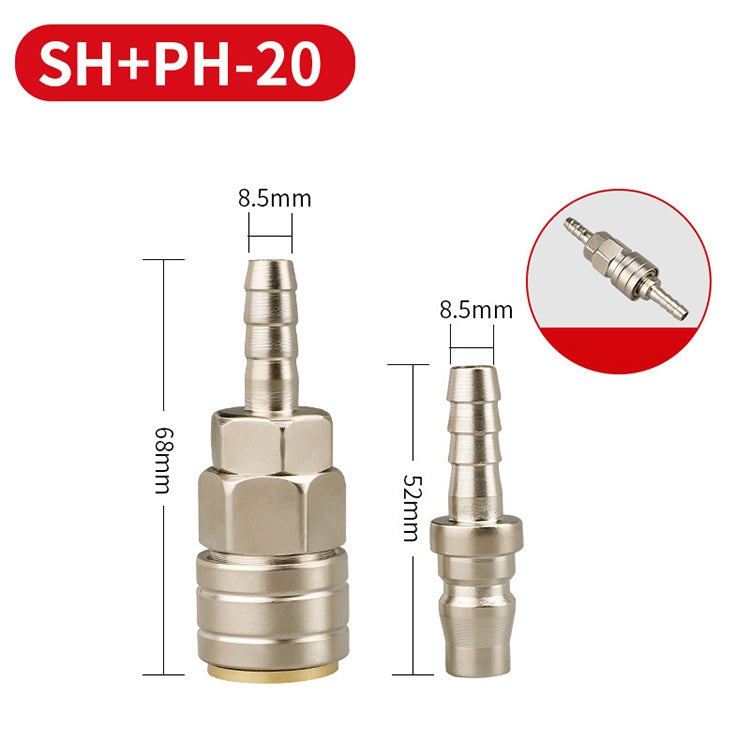 LAIZE SH+PH-20 10pcs C-type Self-lock Pneumatic Quick Fitting Connector -  by LAIZE | Online Shopping UK | buy2fix