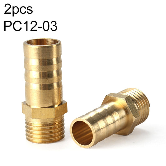 PC12-03 LAIZE 2pcs Pneumatic Components Pagoda PC External Thread - Interface Series by LAIZE | Online Shopping UK | buy2fix