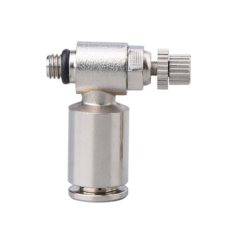 SL4-01 LAIZE Nickel Plated Copper Male Thread Throttle Valve Pneumatic Connector - Interface Series by LAIZE | Online Shopping UK | buy2fix