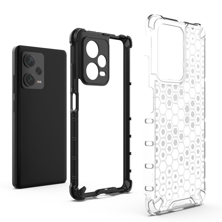 For Xiaomi Redmi Note 12 Pro+ China / Global Shockproof Honeycomb PC + TPU Phone Case(Black) - Note 12 Pro+ Cases by buy2fix | Online Shopping UK | buy2fix