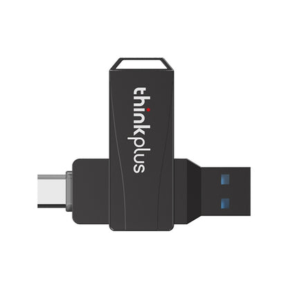 Lenovo Thinkplus MU252 USB 3.1 + USB-C / Type-C Flash Drive, Memory:128GB(Black) - USB Flash Drives by Lenovo | Online Shopping UK | buy2fix