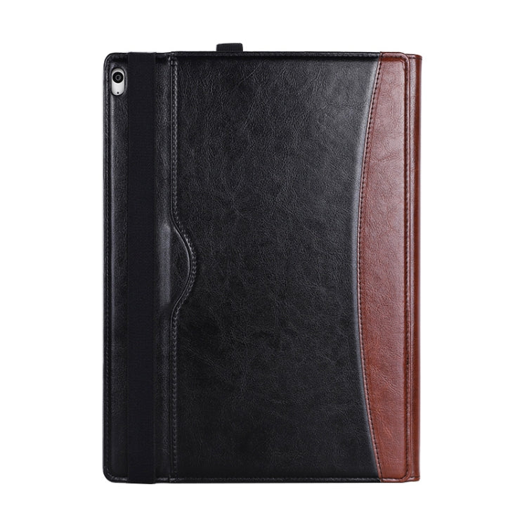 For MicroSoft Surface Book 3 / 2 / 1 13.5 inch Leather Laptop Case(Black Brown) - Others by buy2fix | Online Shopping UK | buy2fix