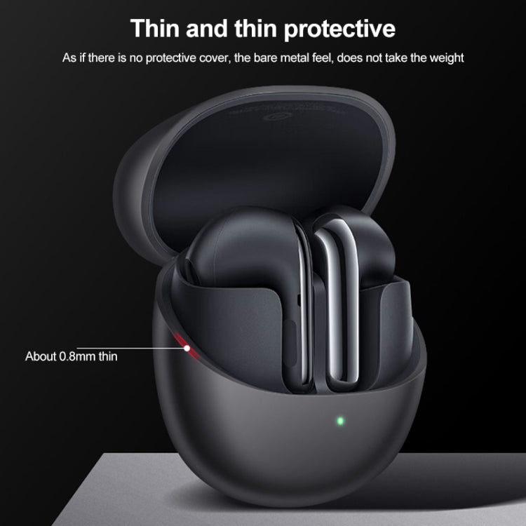 For Xiaomi Buds 4 Bluetooth Earphone Silicone Protective Case(Black) - Xiaomi Earphone Case by buy2fix | Online Shopping UK | buy2fix