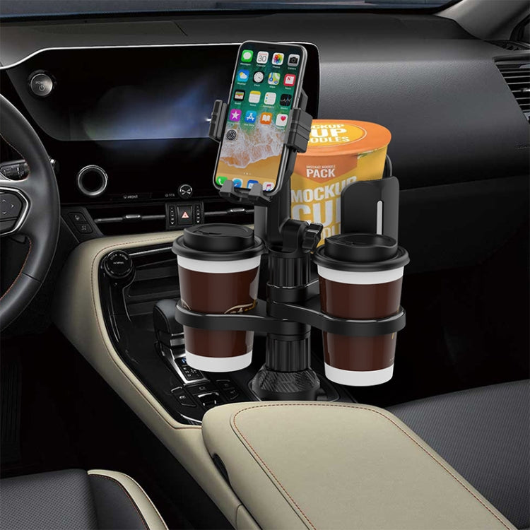 B04 Car Drink Water Cup Mobile Phone Holder(Grey) - In Car by buy2fix | Online Shopping UK | buy2fix