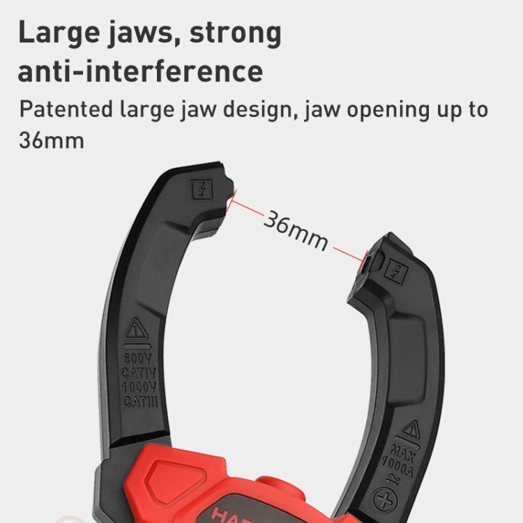 HABOTEST HT208D 1000A Digital Clamp Multi-Function Burn-proof Universal Meter - Consumer Electronics by buy2fix | Online Shopping UK | buy2fix