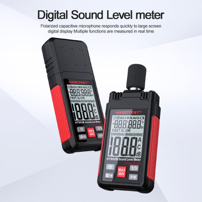 HABOTEST HT602B Multifunctional Digital Display Noise Decibel Tester - Light & Sound Meter by HABOTEST | Online Shopping UK | buy2fix