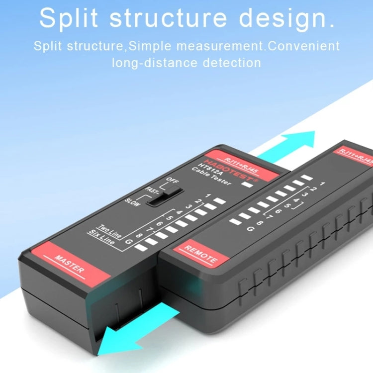 HABOTEST HT812A 2 in 1 Telephone Line Network Line Tester - Other Tester Tool by HABOTEST | Online Shopping UK | buy2fix