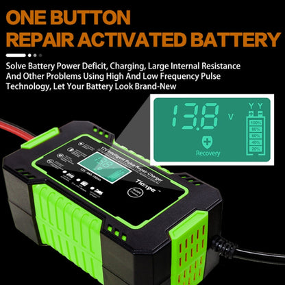 Motorcycle / Car Battery Smart Charger with LCD Creen, Plug Type:US Plug - In Car by buy2fix | Online Shopping UK | buy2fix