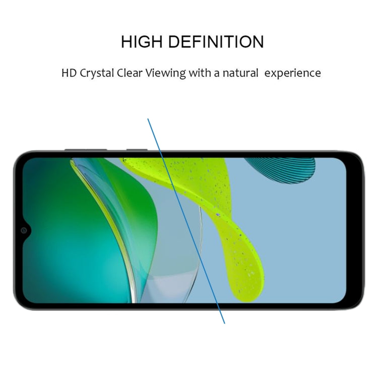 For Motorola Moto E13 Full Glue Full Cover Screen Protector Tempered Glass Film - Motorola Tempered Glass by buy2fix | Online Shopping UK | buy2fix