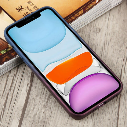 For iPhone 11 Liquid TPU Silicone Gradient MagSafe Phone Case(Blue Purple) - iPhone 11 Cases by buy2fix | Online Shopping UK | buy2fix